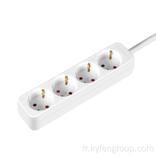 4 sorties Allemagne Power Strip